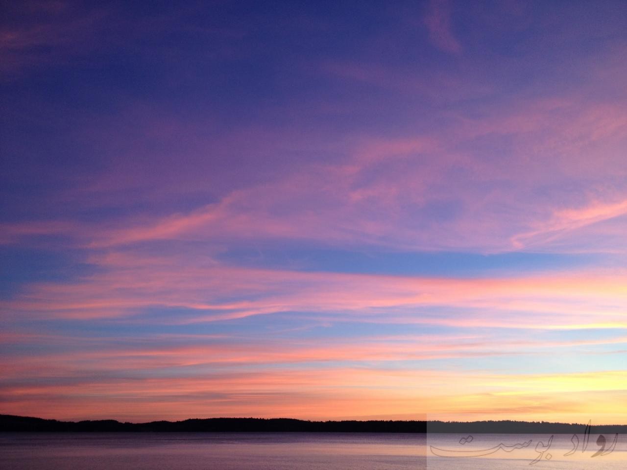 orange and blue sky during golden hour