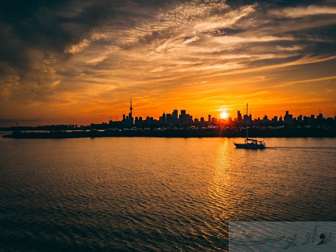 cityscape under golden hour